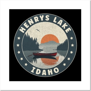 Henrys Lake Idaho Sunset Posters and Art